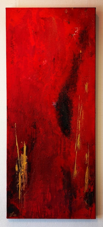 Lebenskraft 50x120cm Acryl auf Leinwand luanna design