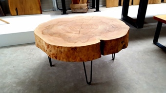 Couchtisch Baumscheibe luanna design