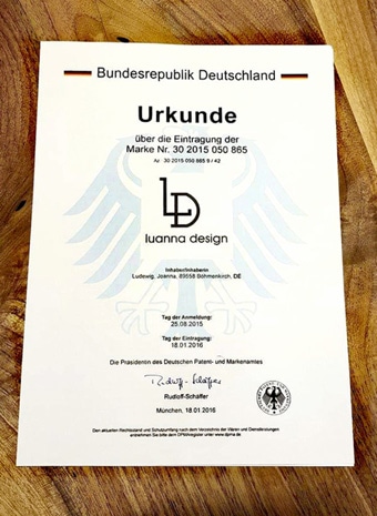 Markenanmeldung luanna design