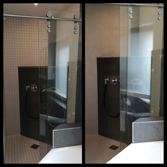 Badgestaltung in Resin Spachtelmasse in Heidenheim Vorher Nacher luanna design