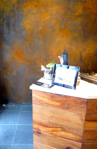 Wandgestaltung Rostoptik luanna design