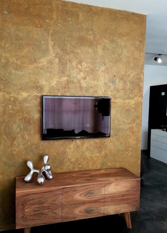 Wandgestaltung in Resin Spachtelmasse in Ulm luanna design